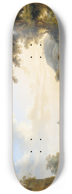 Jakob Philipp Hackert - View of Saint Peters in Rome 8.25 inch art skate deck