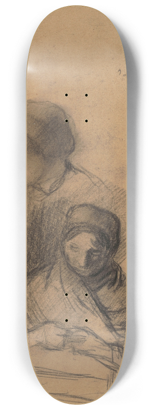 Jakob Smits - Two Women 8.25 inch art skate deck