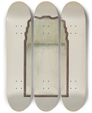 Triptych art skateboard deck of Rex Dolmith Pierglass by Rex Dolmith