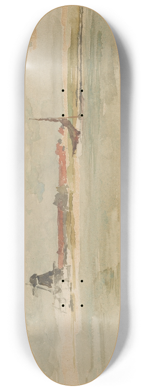 James Abbott McNeill Whistler - A Little Red NoteDordrecht 8.25 inch art skate deck