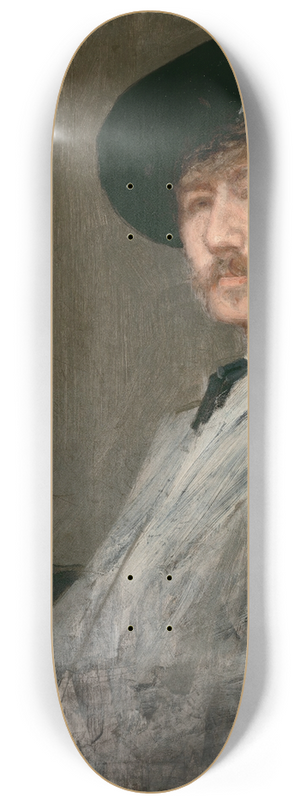 James Abbott McNeill Whistler - Arrangement in Gray, Portrait of the Painter 8.25 inch art skate deck