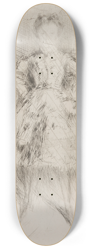 James Abbott McNeill Whistler - Elinor Leyland 8.25 inch art skate deck