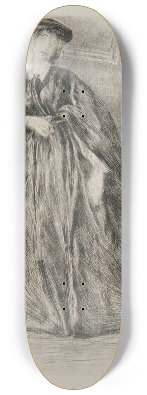 James Abbott McNeill Whistler - Finette 8.25 inch art skate deck