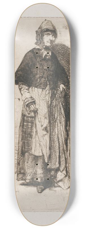 James Abbott McNeill Whistler - La Mre Grard 8.25 inch art skate deck