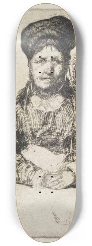 James Abbott McNeill Whistler - La Rtameuse 8.25 inch art skate deck