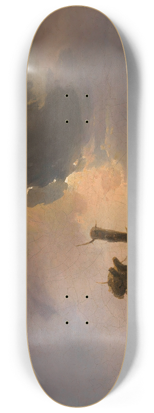 Adalbert Stifter - Westungarische Landschaft  Blick vom Leithagebirge 8.25 inch art skate deck