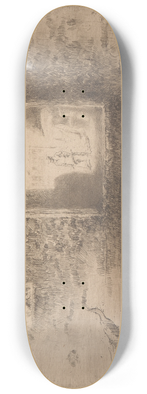 James Abbott McNeill Whistler - Nocturne Furnace 8.25 inch art skate deck