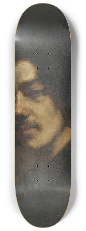 James Abbott McNeill Whistler - Portrait of Whistler with a Hat 8.25 inch art skate deck