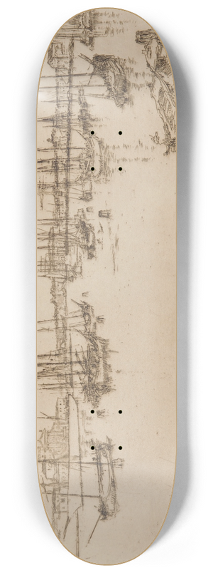 James Abbott McNeill Whistler - San Giorgio 8.25 inch art skate deck