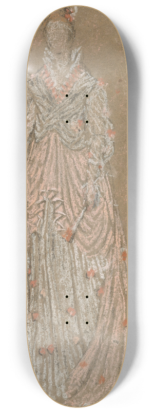 James Abbott McNeill Whistler - Study 8.25 inch art skate deck