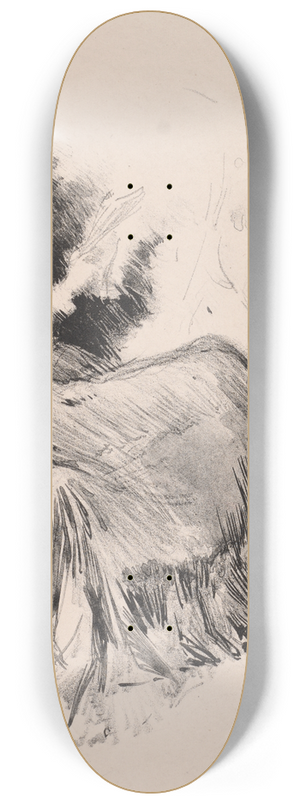 James Abbott McNeill Whistler - Study 8.25 inch art skate deck