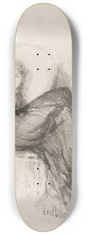 James Abbott McNeill Whistler - StudyMaude Seated 8.25 inch art skate deck