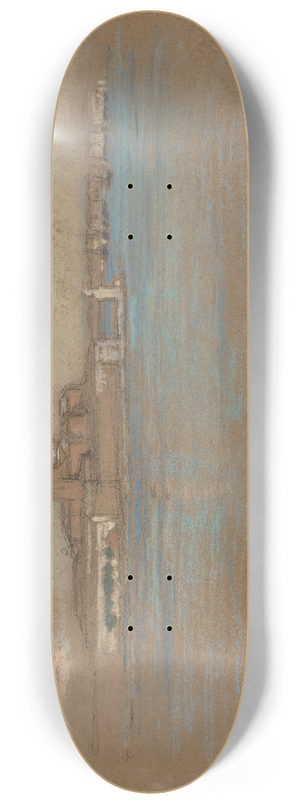 James Abbott McNeill Whistler - The Church of San Giorgio Maggiore 8.25 inch art skate deck