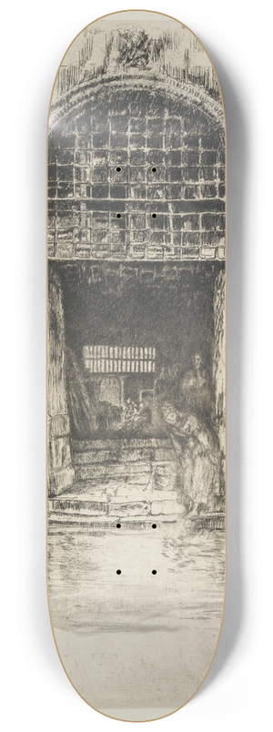 James Abbott McNeill Whistler - The Doorway 8.25 inch art skate deck