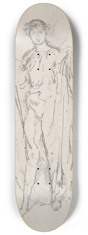 James Abbott McNeill Whistler - The Girl 8.25 inch art skate deck