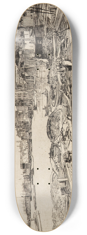 James Abbott McNeill Whistler - The Pool 8.25 inch art skate deck