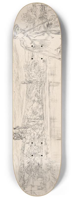James Abbott McNeill Whistler - The Punt 8.25 inch art skate deck