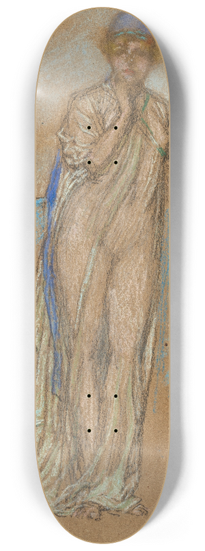 James Abbott McNeill Whistler - The Purple Cap 8.25 inch art skate deck