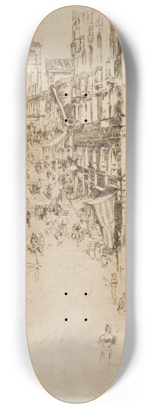 James Abbott McNeill Whistler - The Rialto 8.25 inch art skate deck