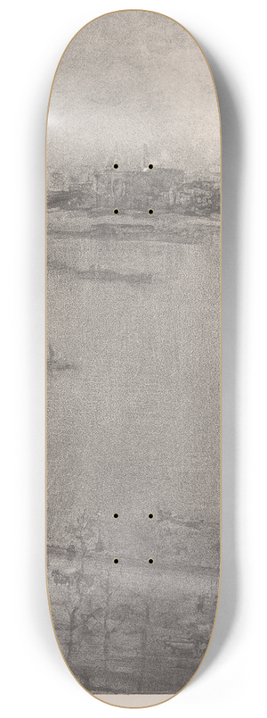 James Abbott McNeill Whistler - The Thames 8.25 inch art skate deck
