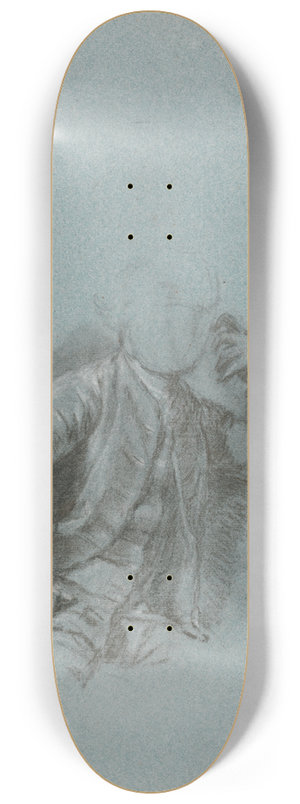 Allan Ramsay - Study for a Portrait of a Seated Gentleman 8.25 inch art skate deck