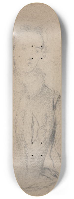 Allan Ramsay - Study for a Portrait of a Woman 8.25 inch art skate deck