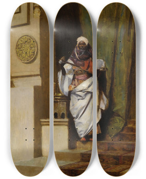 Triptych art skateboard deck of Jeanjosephbenjamin Constant Tangiers by Jean-Joseph-Benjamin Constant (1845-1902)