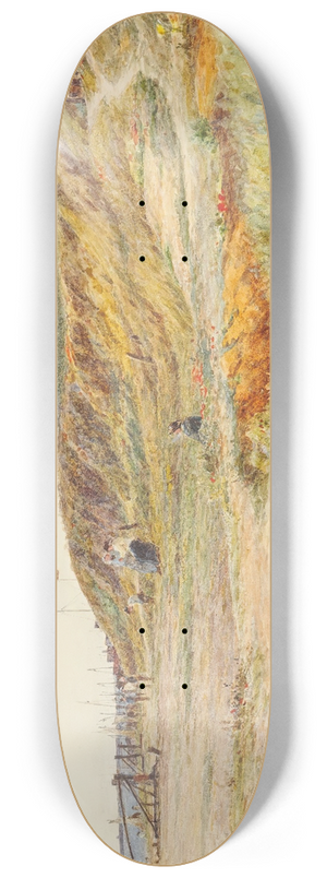James Aumonier - Coast Scene 8.25 inch art skate deck