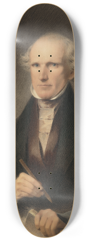 James Barton Longacre - Self Portrait 8.25 inch art skate deck
