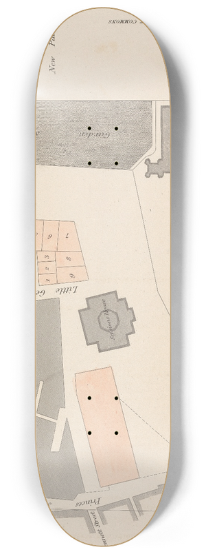 James Basire the younger - Plate I. Memorials of the Commissioners for Improving Westminster, 1811 8.25 inch art skate deck