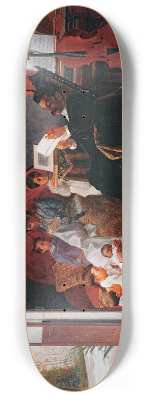 Almeida Jnior - Scene Of Adolfo PintoS Family 8.25 inch art skate deck