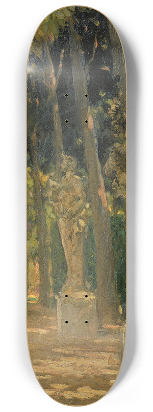 James Carroll Beckwith - Carrefour at the End of the Tapis Vert, Versailles 8.25 inch art skate deck