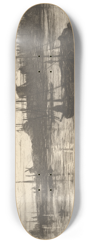 James Clarke Hook - Dort, the Birthplace of Cuyp 8.25 inch art skate deck