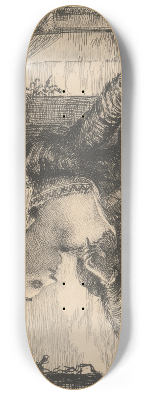 James Clarke Hook - Woman Looking out of Window 8.25 inch art skate deck James Clarke Hook - Woman Looking out of Window 8.25 inch art skate deck