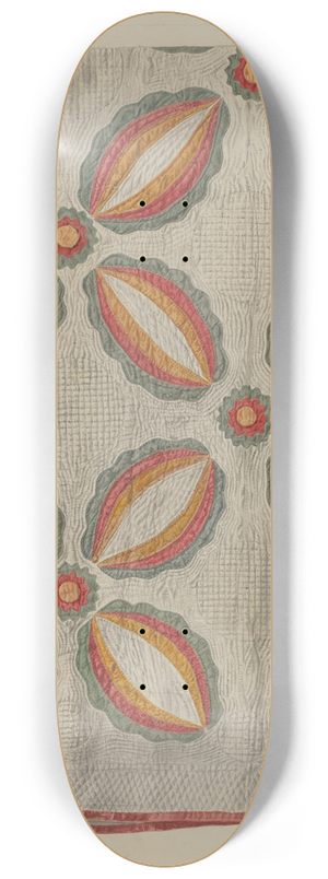 Alois E. Ulrich - Applique Quilt 8.25 inch art skate deck