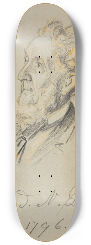 James Edward Kelly - Edward N. Duryee 8.25 inch art skate deck