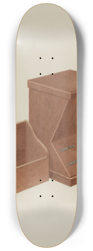 Alois E. Ulrich - Shaker Wood Box 8.25 inch art skate deck