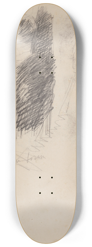 James Ensor - A Man and a Woman 8.25 inch art skate deck