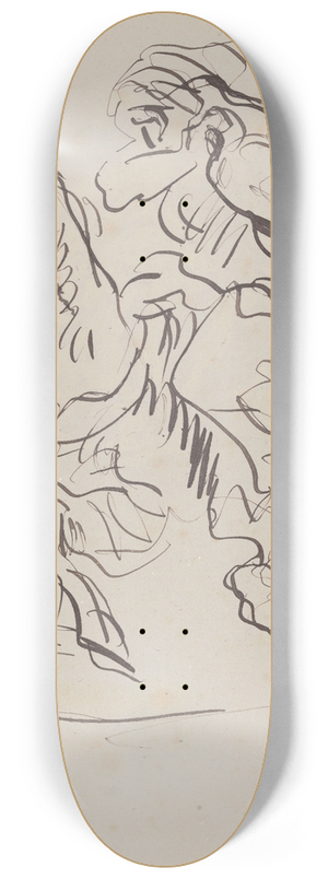 James Ensor - Arabian Horseman in Gallop 8.25 inch art skate deck