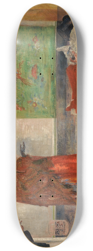 James Ensor - Astonishment of the Mask Wouse 8.25 inch art skate deck James Ensor - Astonishment of the Mask Wouse 8.25 inch art skate deck