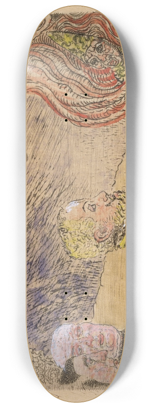 James Ensor - Auto-da-fe 8.25 inch art skate deck