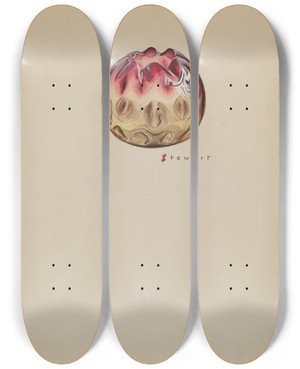 Triptych art skateboard deck of Robert Stewart Vase_5 by Robert Stewart (20-)