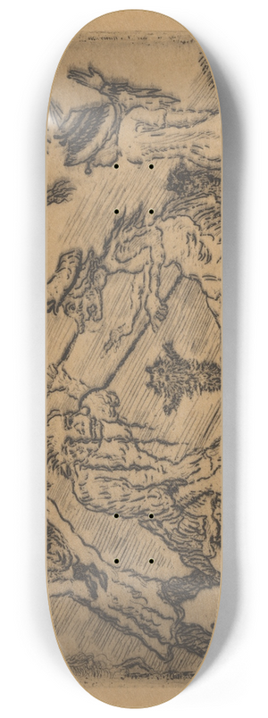 James Ensor - De gramschap 8.25 inch art skate deck James Ensor - De gramschap 8.25 inch art skate deck
