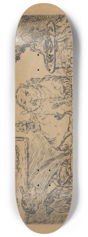 James Ensor - De gulzigheid 8.25 inch art skate deck James Ensor - De gulzigheid 8.25 inch art skate deck
