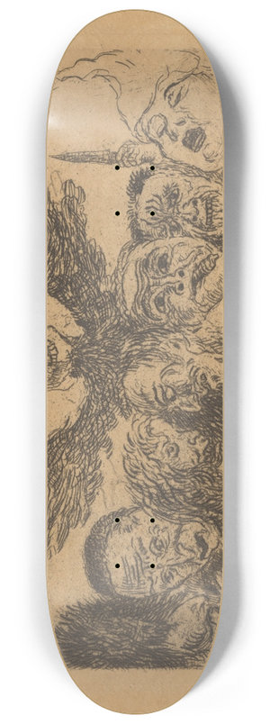 James Ensor - De hoofdzonden gedomineerd door de Dood 8.25 inch art skate deck
