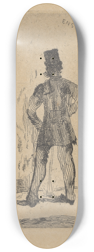 James Ensor - De pisser 8.25 inch art skate deck