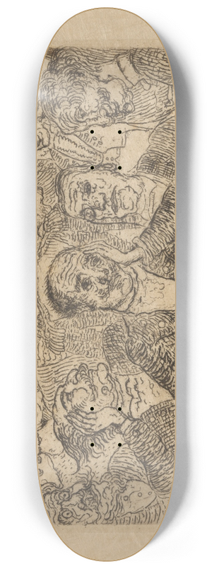 James Ensor - De spelers 8.25 inch art skate deck James Ensor - De spelers 8.25 inch art skate deck