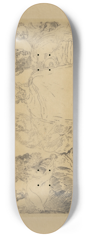 James Ensor - De zilverling van Caesar 8.25 inch art skate deck James Ensor - De zilverling van Caesar 8.25 inch art skate deck