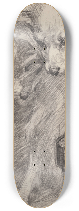 James Ensor - Dog 8.25 inch art skate deck