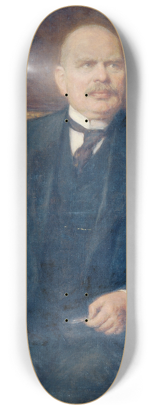 Alois Johann Josef Delug - Minister Max Freiherr Hussarek von Heinlein 8.25 inch art skate deck